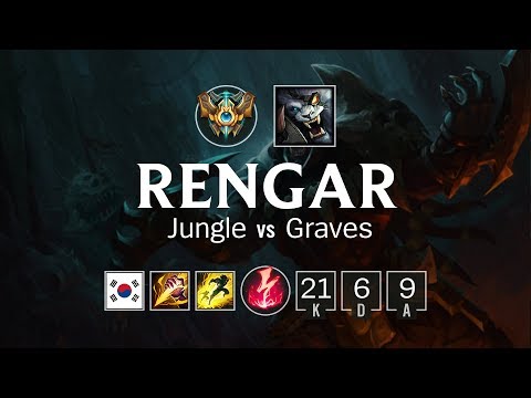 Rengar Jungle vs Graves - KR Challenger Patch 8.13