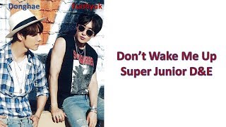 Super Junior D&amp;E Don&#39;t Wake Me Up Lyrics