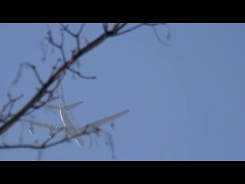 A380 Emirates EK55 flying over