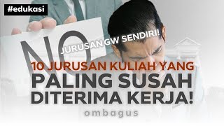 Download lagu 10 Jurusan Paling Sulit Dapat Kerja! Jangan Masuk Kalau Gak Siap! mp3