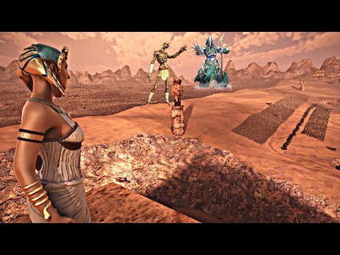 IMHOTEP'S CURSE ATTACKS CLEOPATRA'S TEMPLE - Epic Battle Simulator 2 - UEBS 2