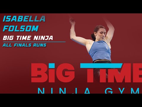 NSC 2nd Place Isabella Folsom | Every Finals Run From Big Time Ninja Season 4 Qualifier