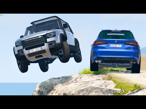 Cliff Drops Car Crashes #24 - BeamNG Drive | CRASHdriven