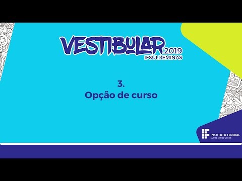 Vestibular 2019 IFSULDEMINAS - Edital em LIBRAS - #03