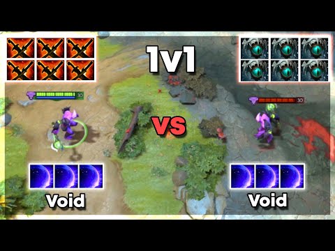 6x Sange and Yasha Void vs 6x Skadi Void - Dota 2 1v1