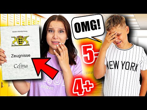 Bruder reagiert auf mein SCHLECHTES ZEUGNIS 😰💔 ( er ist schockiert ) - Celina