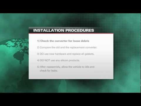 Steps for installing a catalytic converter