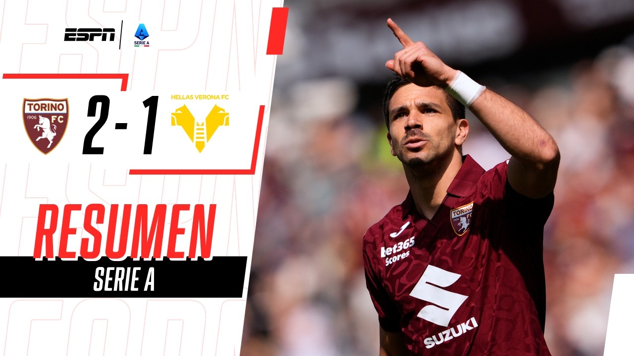 SIMEONE MARCÓ Y TORINO LE GANÓ A UN VERONA HUNDIDO EN EL DESCENSO | Torino 2-1 Verona | RESUMEN