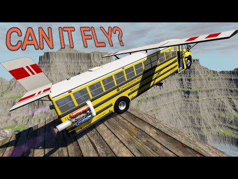 CAN THIS BUS FLY? - BeamNG.drive - Dansworth C1500 (Type-C) Front Engine Bus