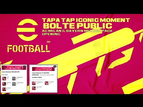 ICONICS MOMENT PACK OPENING : AC MILAN + BAYERN | TAPATAP ICONICS MOMENT | #Pesmalayalam