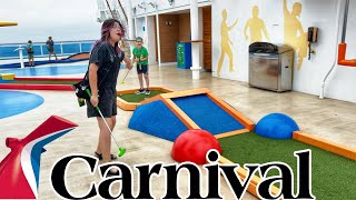 Carnival Firenze Day At Sea | Having fun at the  Waterslides , and Checking in at Build A Bear