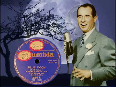 FRANK PARKER sing's BLUE MOON  , Orch. Russ Morgan (Blue Columbia 2969 D) rec. 1934