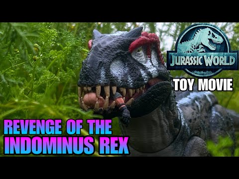 JURASSIC WORLD TOY MOVIE Revenge Of the INDOMINUS REX! #jurassicworld #indominusrex #toys #toystory