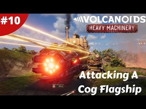 Cog Flagship Battle & Finishing Tier 3 Upgrades - Machinery Update - Volcanoids - #10 - Gameplay