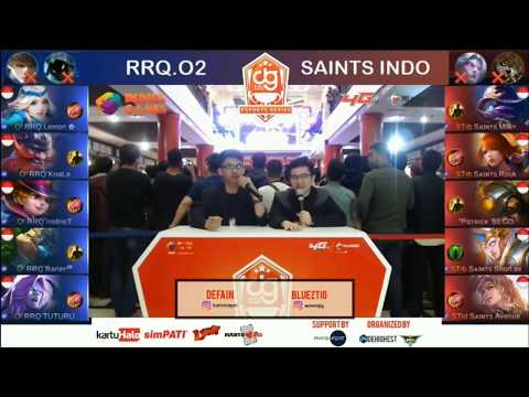RRQ.O2 VS SAINTS INDO LEMON DIKASIH KAGURA LAGI Mobile Legends Competition Day 3
