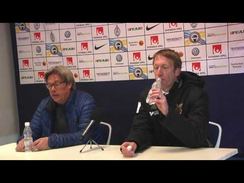 Presskonferensen efter AFC - Östersund