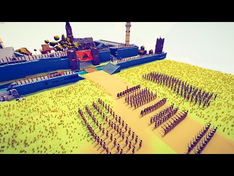 200x SPANISH ARMY SIEGE ENEMY FORT - Totally Accurate Battle Simulator TABS