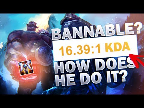 SHOULD BRAUM BE BANNED FOR THIS KDA? INSANELY HIGH KDA TROLL?