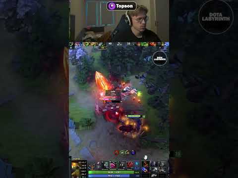 TOPSON DODGING MARS' SPEAR BY BLINK IN DOTA 2 #dota2 #gamer #gaming #outplay #twitch