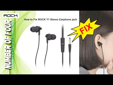 How to Fix ROCK Y1 Stereo Earphone jack | boAt...