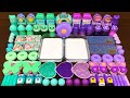 MINT vs PURPLE! Mixing Random into GLOSSY Slime ! Satisfying Slime Video #330