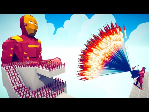100X IRON MAN AND GIANT IRON MAN VS 2X EVERY GODS - Totally Accurate Battle Simulator TABS