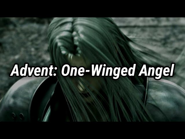 Vídeo relacionado con Impresión trasera de One Winged Angel Gothic Fantasy Gamer Manga Larga