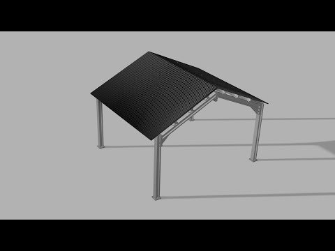 Steel Structure Model I Fusion 360 I 3D Model