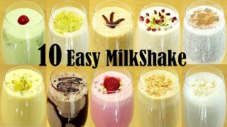 10 Easy Milkshake Recipe – How to Make Milkshake at Home