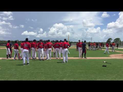 Benches empty between GCL Twins and Orioles.