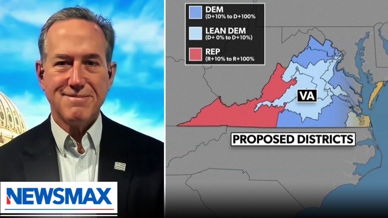 Virginia’s new congressional map will face major legal challenges: Rick Santorum | Wake Up America