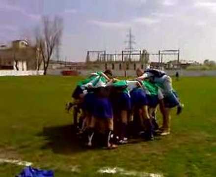 Sfarsitul meciului dintre CTTV Galati si R.C. Braila 22 - 17