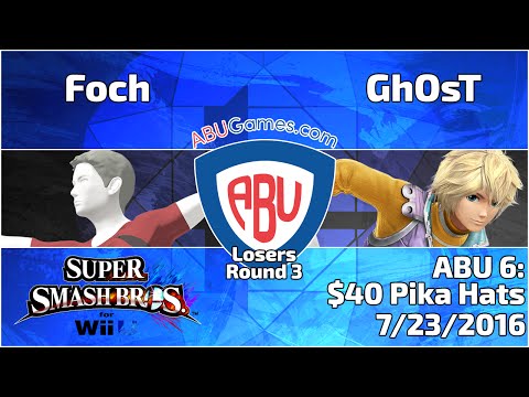 ABU Monthly 6: Foch (WFT) vs. GhOsT (Shulk) - Smash 4 Singles