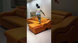Download lagu Ultimate Sofa Bed Transformation 🛋️ | Foldable Comfort with Hidden Storage mp3
