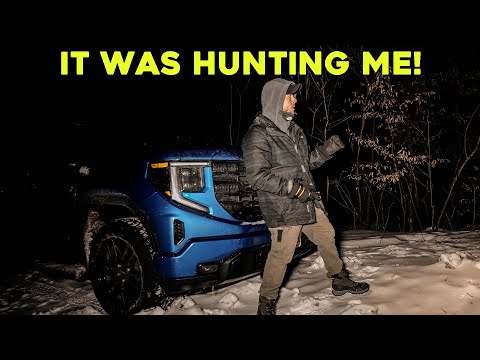 (IT WAS HUNTING ME!) FORCED TO LEAVE while Attempting to WINTER CAMP in the HAUNTED WOODS
