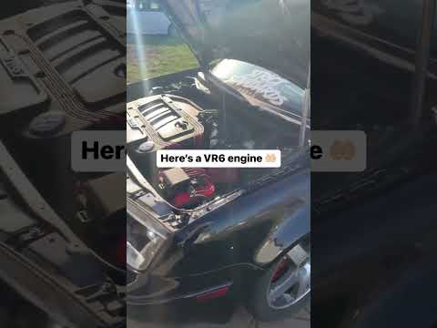 🔍 What a 2000 VW Jetta VR6 Engine Looks Like… #engine #mechanic