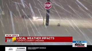 Snow impacts in LaPorte County