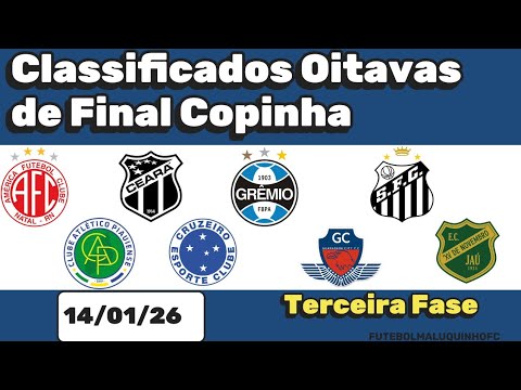 Tabela Copinha 2026 Classificados Oitavas de Final Copa São Paulo Futebol Jr 14/01/26 | Copinha 2026