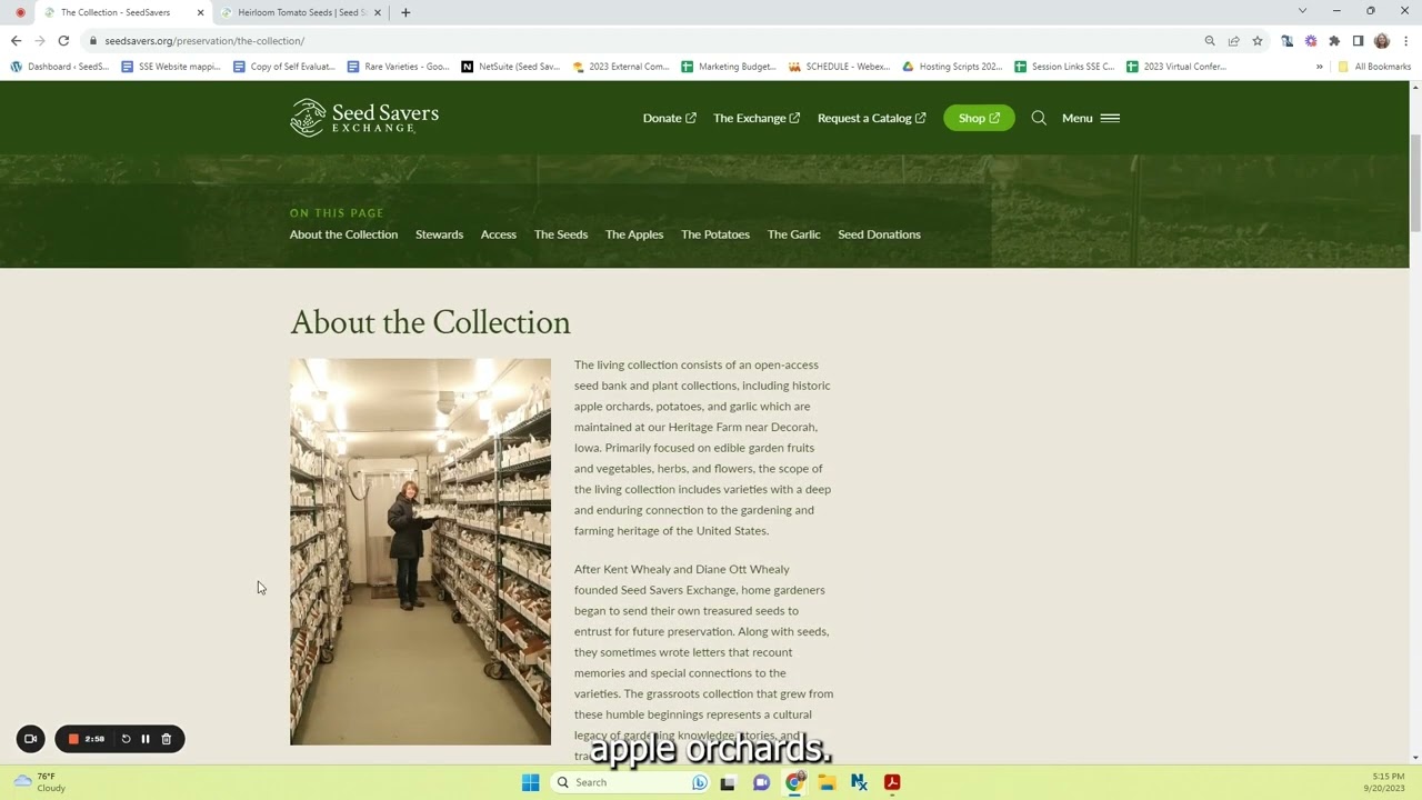 Seed Savers Exchange website update!