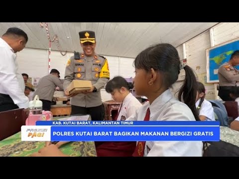 POLRES KUTAI BARAT SUKSESKAN PROGRAM MAKANAN BERIGIZI DI SEKOLAH