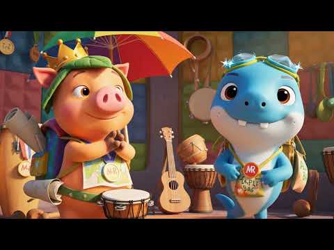 Pepi Pigy Baby Shorky MUSIC RHYTHM SHOW The Rhythm Around the World Pepi Pigy Baby Shorky episode 12