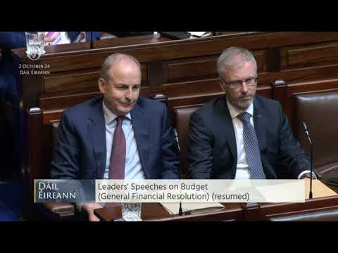 Mary Lou McDonald reaction to Budget 2025