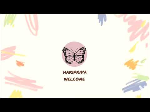 New YouTube Channel Intro | Haripriya