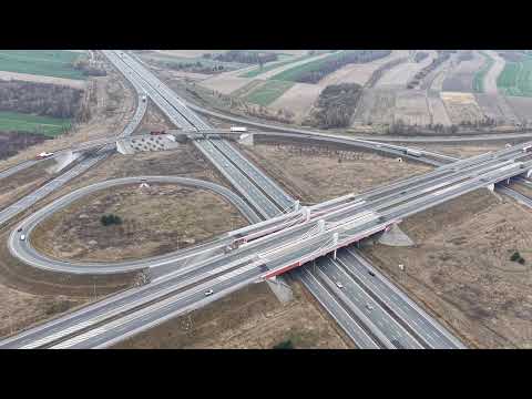 A1/A2 Węzeł "Łódź-Północ". #drone #travel #poland #autostrada