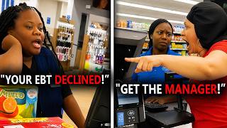 EBT Customer LOSES IT After Her Card Gets DECLINED… Then Things Get Crazy!
