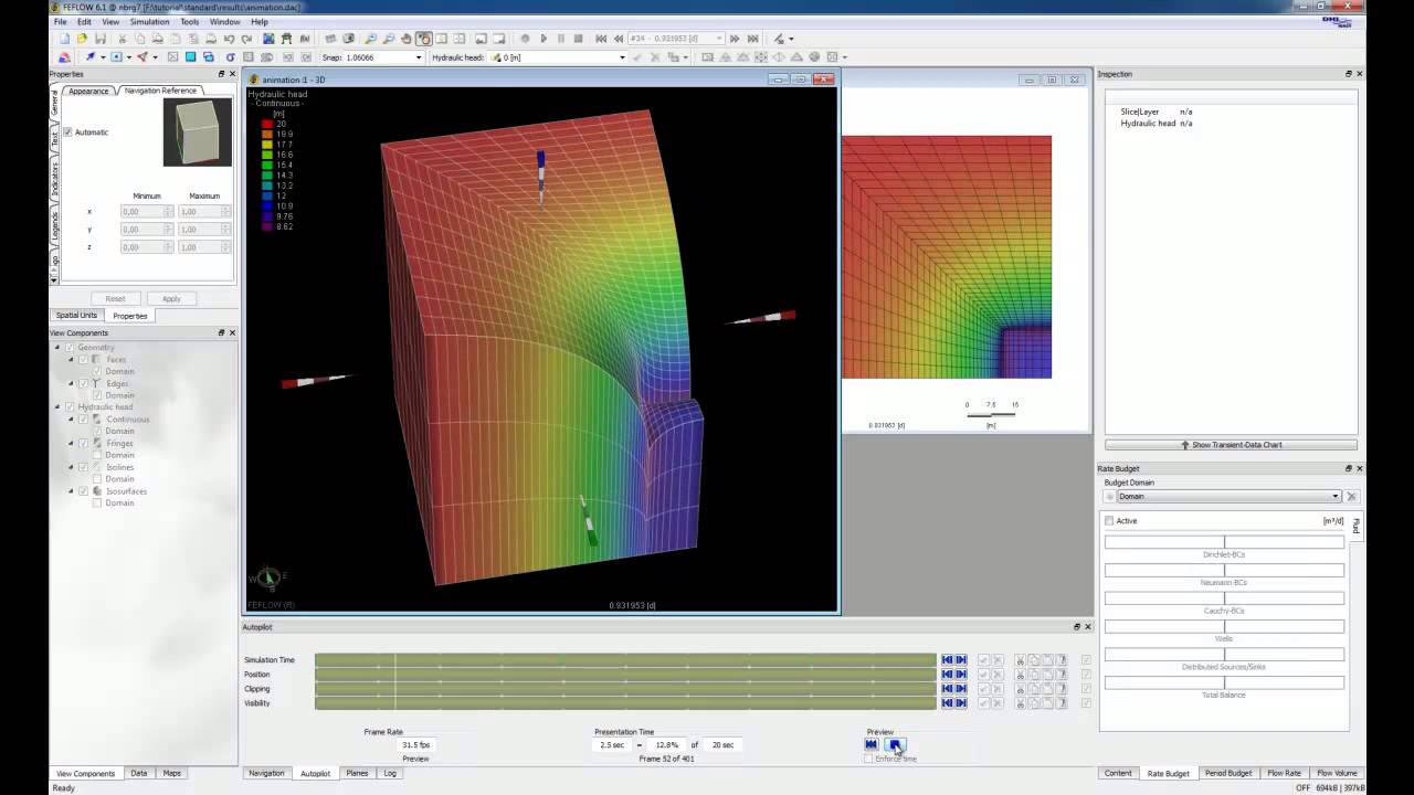FEFLOW Tutorial - Creating an Animation