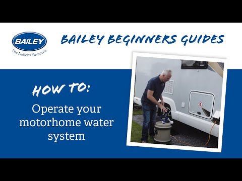 How to operate your motorhome water system