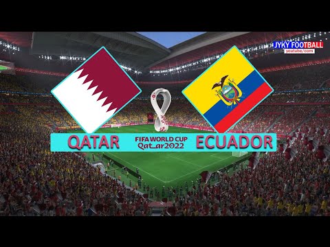 PES - QATAR vs. ECUADOR - Group (A) Round -1 FIFA World Cup 2022 - Full Match All Goals HD Gameplay
