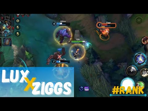 MID Lux vs Ziggs the bomberman | LoL:Wild Rift Gold Rank Adventures
