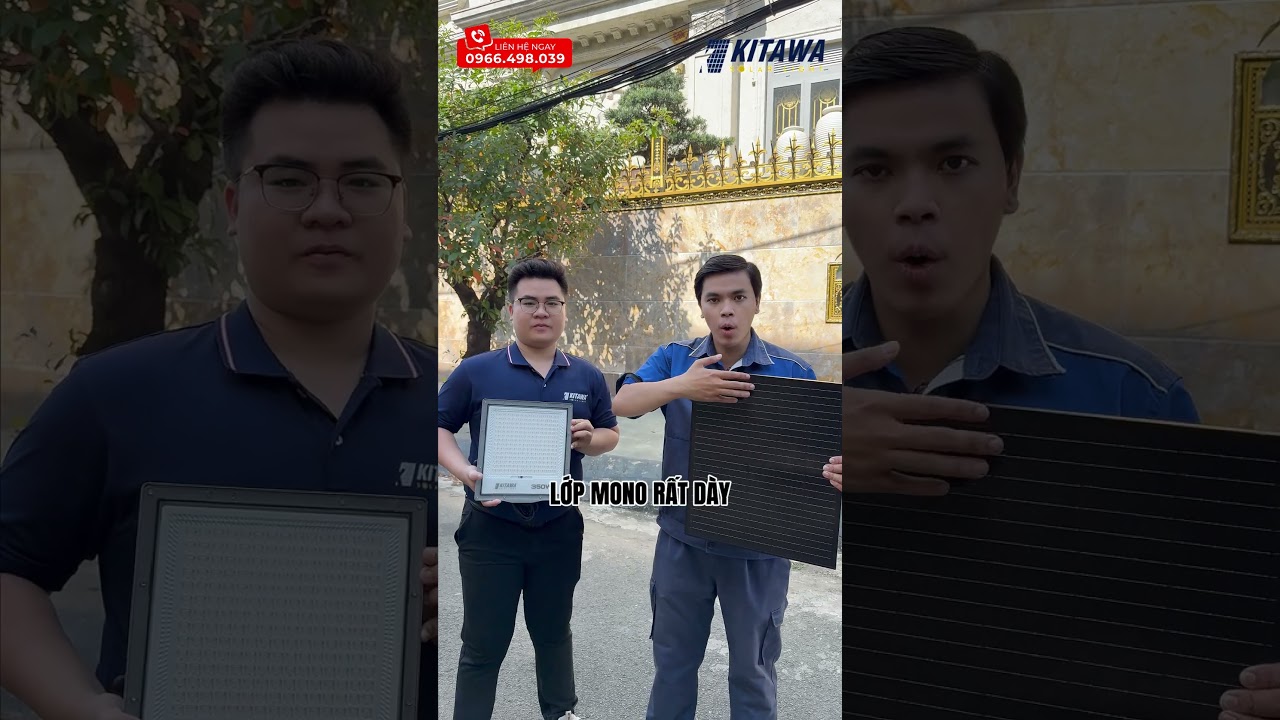 Đèn Pha Chống Chói Năng Lượng Mặt Trời 350W KITAWA - DP24.350